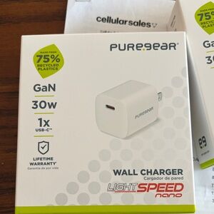 White GaN 30W USB-C Wall Charger